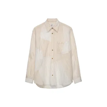 ZARA Shirts Men Frosted White