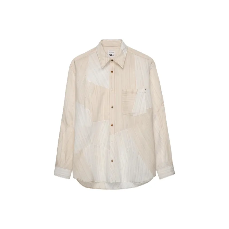 ZARA Shirts Men Frosted White-0