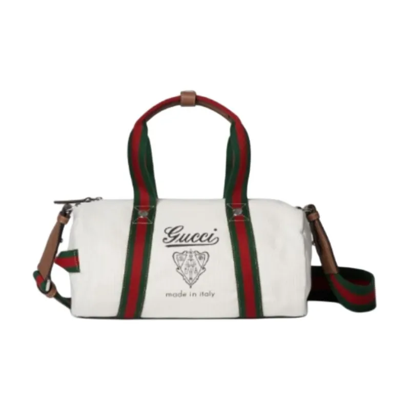GUCCI Canvas Bag, Crossbody, One Shoulder, Handbag Small Size Men's Ecru-0