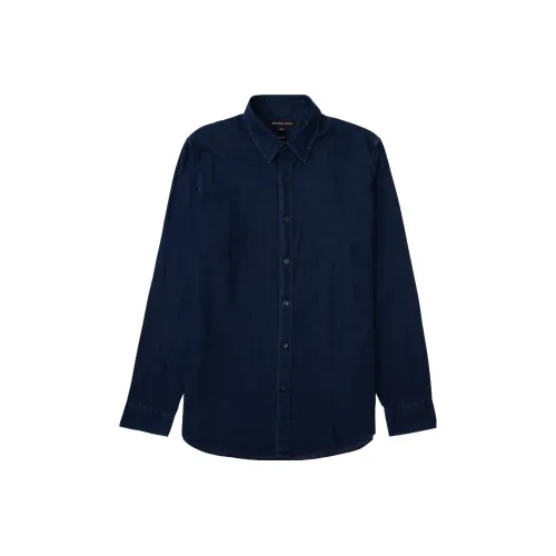 MICHAEL KORS Shirts Men Dark Blue