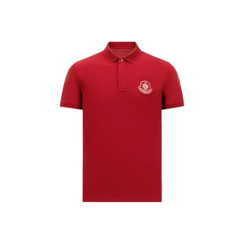 Moncler Logo Patch Short Sleeved Polo Shirt-0