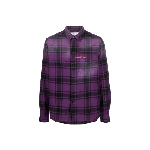 OFF-WHITE Shirts Men Purple