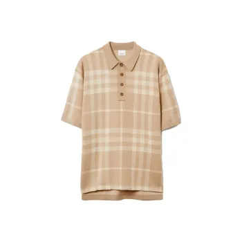 Burberry Polo Shirts Men Khaki