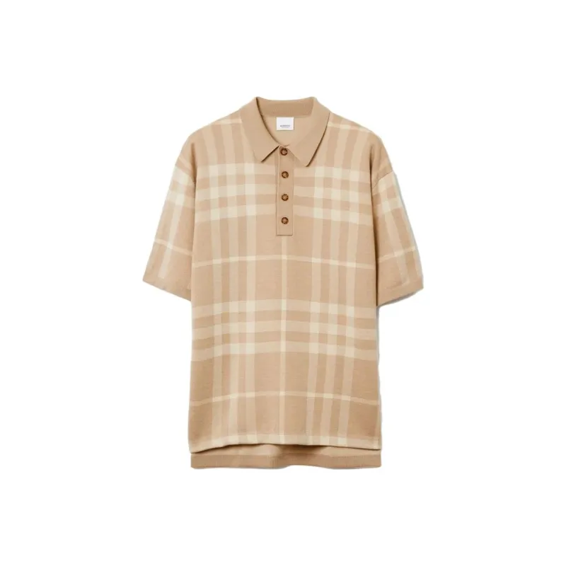 Burberry Polo Shirts Men Khaki-0
