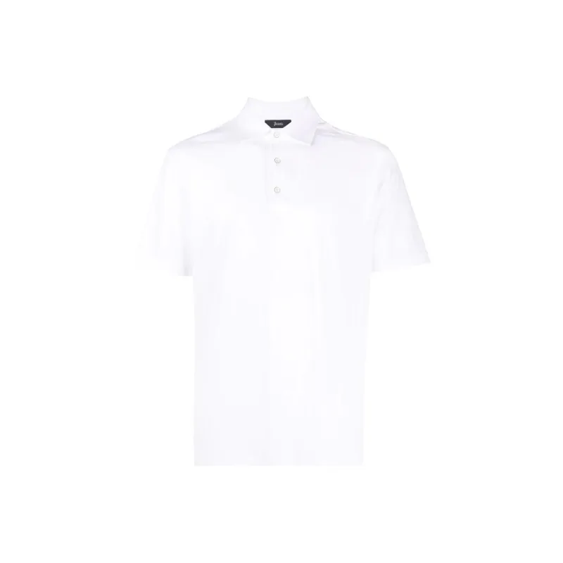 HERNO Short Sleeved Half Button Polo Shirt-0