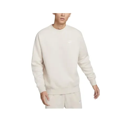 Nike Sportswear Club Fleece Sweatshirt Men's White Light Earth Brown