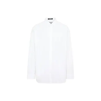 RAF SIMONS Mesh Detailed Oversized Shirt