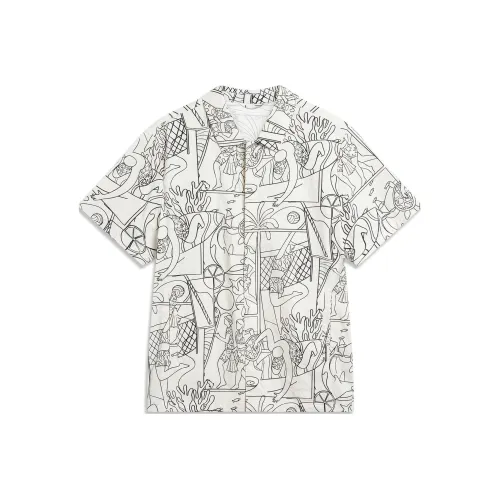 LiNing Sports Life Collection Shirt Men's Black And White Combination Print