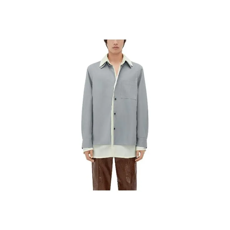 Bottega Veneta Double Layer Long Sleeved Shirt-0