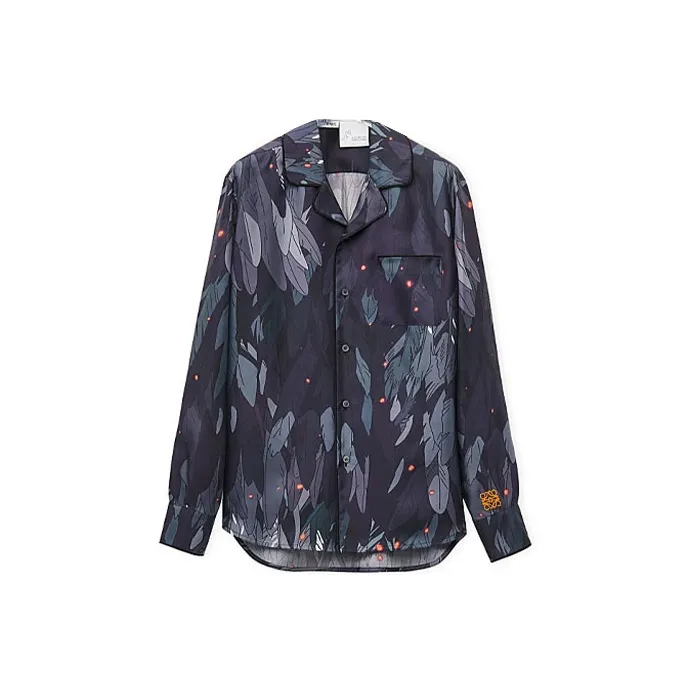 LOEWE x HAERDEYIDONGCHENGBAO SS23 Shirt Unisex Marine Blue-0