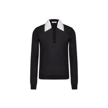 Valentino Polo Shirts Men Black