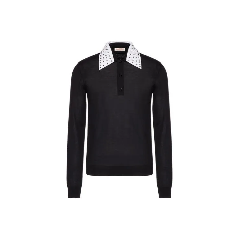 Valentino Polo Shirts Men Black-0