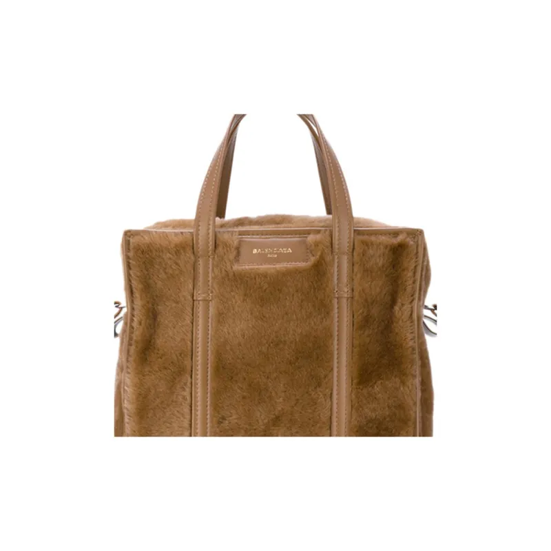 Balenciaga Cow Leather Crossbody One Shoulder Handbag Women's Brown-3