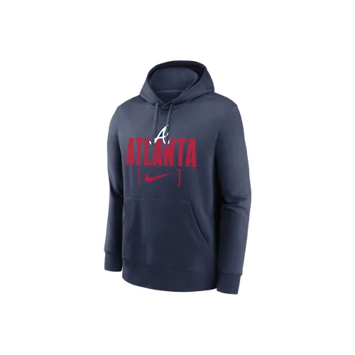 Nike Atlanta Braves Club Slack Sweatshirt Men's Marine Blue