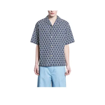 Valentino Optical V Button Up Shirt