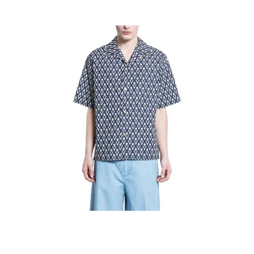 Valentino Optical V Button Up Shirt
