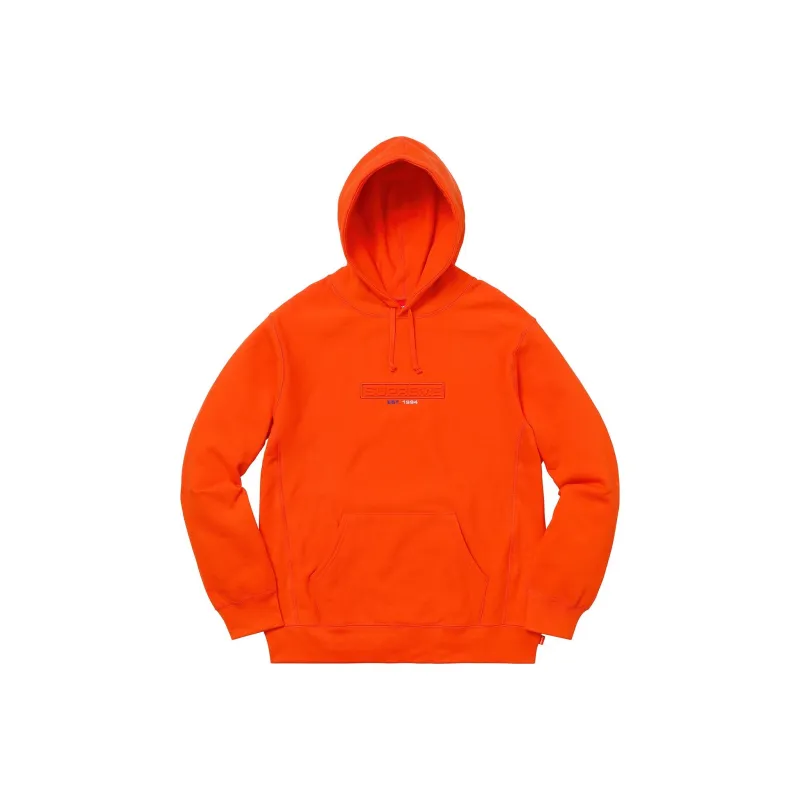 Supreme Embossed Logo Hooded Sweatshirt SS18-1