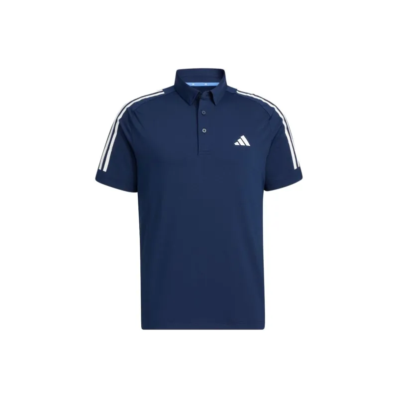 Adidas Polo Shirts Men Preppy Navy Blue-0