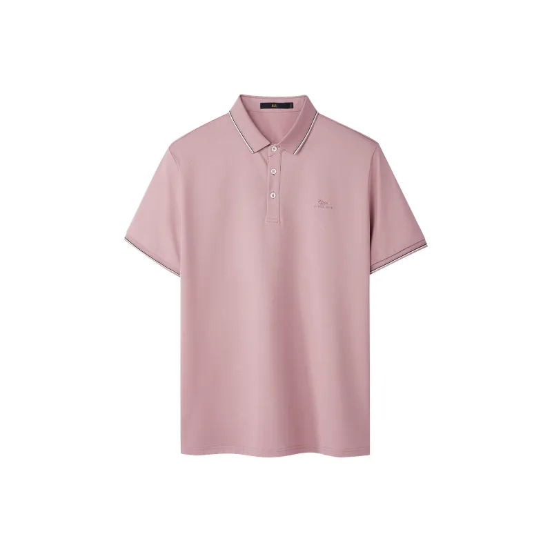 HLA Polo Shirts Men Pink 59-0