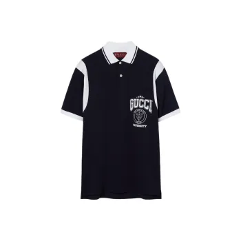 GUCCI Logo print Polo Shirt