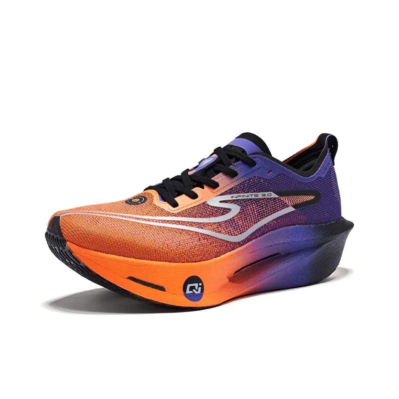 Erke Realm Of The Orchid 3.0 Running Shoes Men Low Top Fluorescent Fresh Orange Signal Purple-2