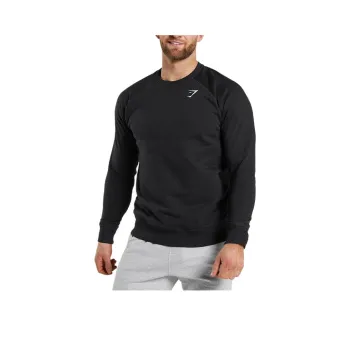 GYMSHARK CREST SWEATSHIRT Sweatshirt Men's Black