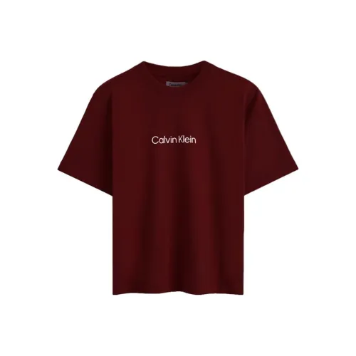 CALVIN KLEIN T Shirt Women's Burgundy