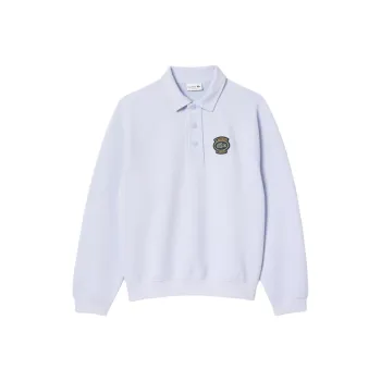 LACOSTE Logo appliqué Polo collar Sweatshirt