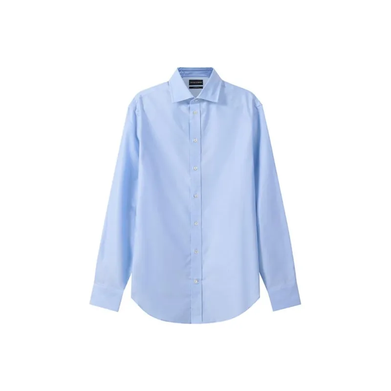 EMPORIO ARMANI Shirts Men Light Blue-0