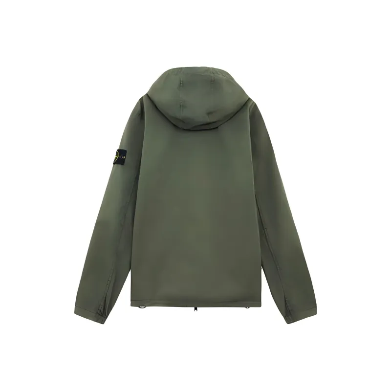 STONE ISLAND Zip Up Hooded Overshirt-1