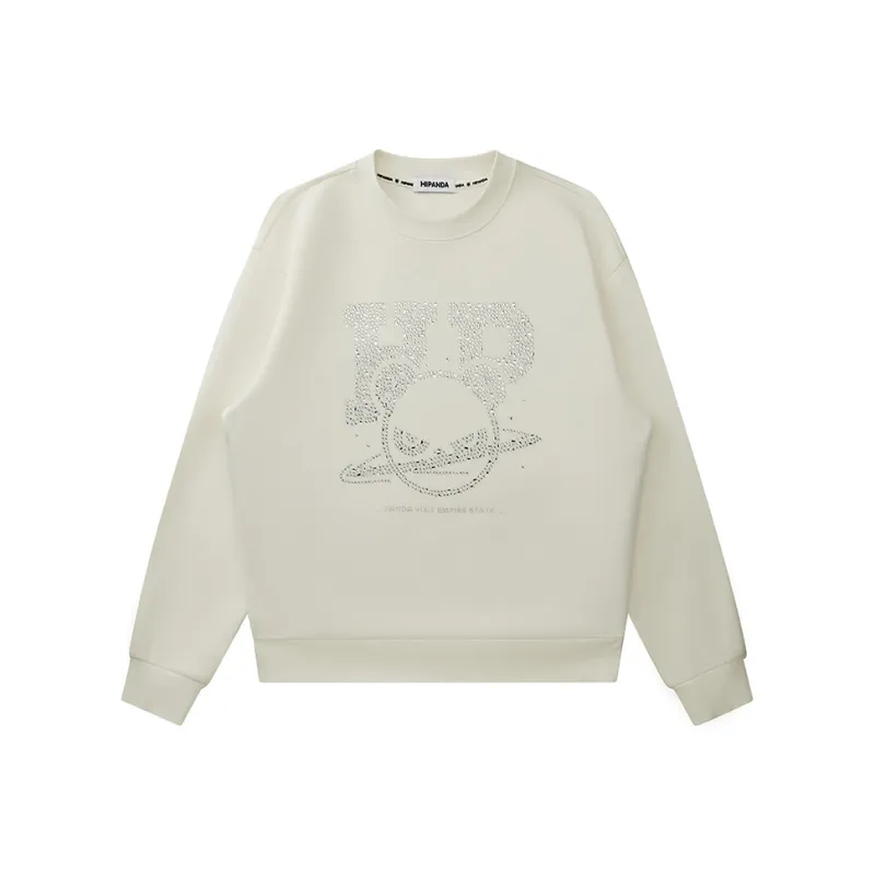HIPANDA Sweatshirt Trendy Luxury Streetwear Loose Fit Top Unisex-8