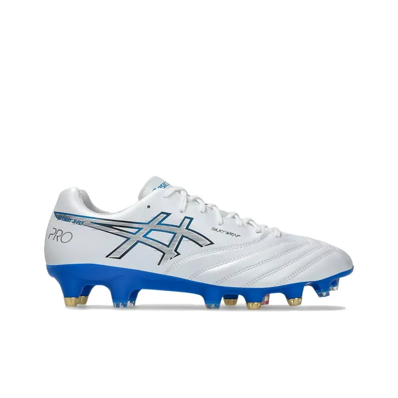Asics DS LIGHT X FLY PRO 3 Anti Slip Wear Resistant Soccer Shoes Men's White Blue-1