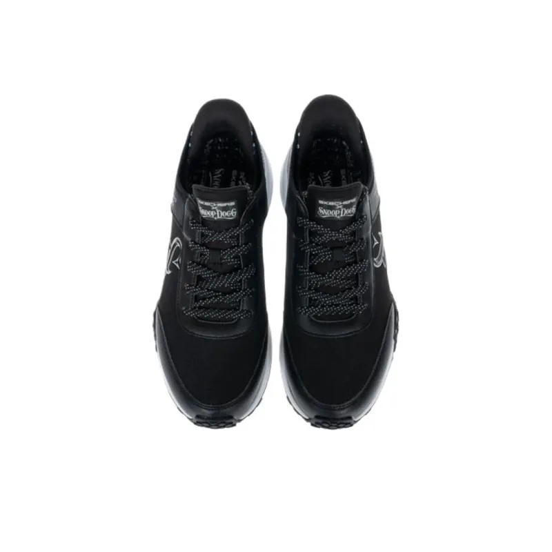 SNOOPDOG x Skechers FRENZY Low Top Casual Shoes Men's Black-3