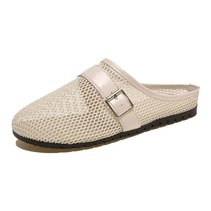 Yamada Hyakuju Slippers Ecru, Black-0