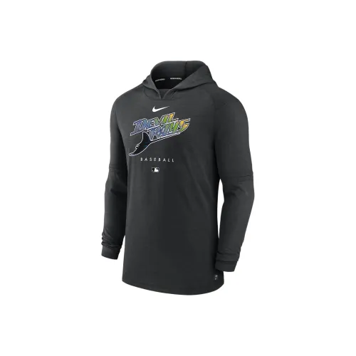 Nike Dri-FIT Early Work MLB Tampa Bay beanie Sweatshirt Men's Black Gray Color