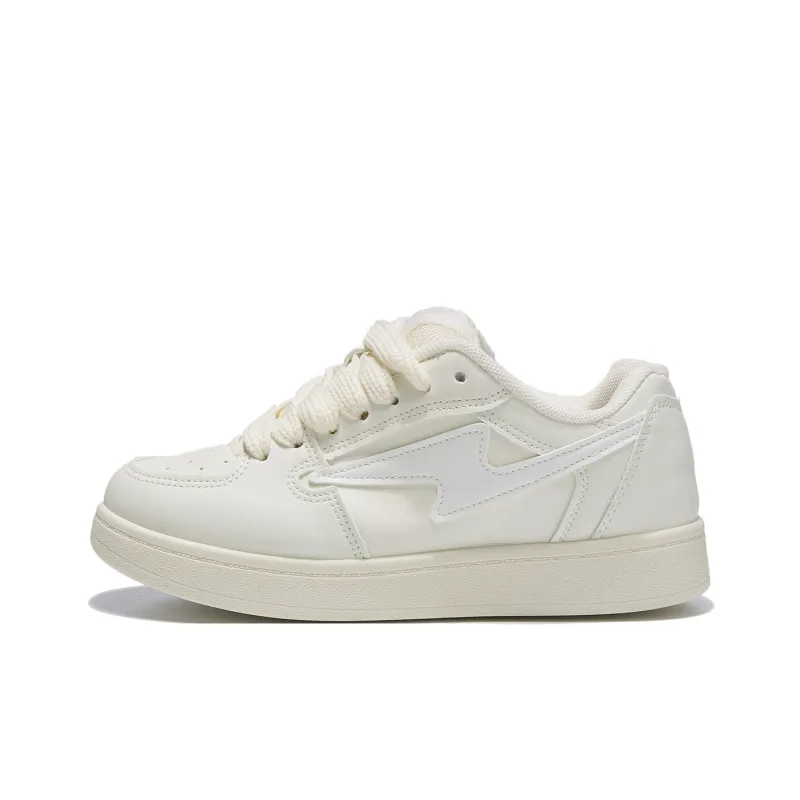 Little Red Man Low-Top Skateboard Shoes Women's Yellow-6
