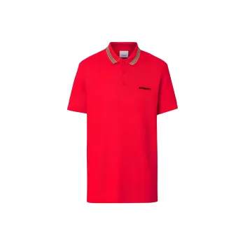 Burberry Polo Shirts Men Red