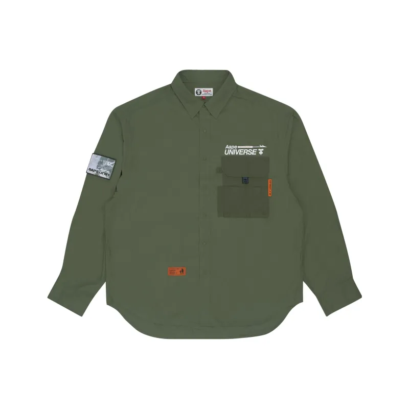 Aape Logo print Cotton Shirt-2