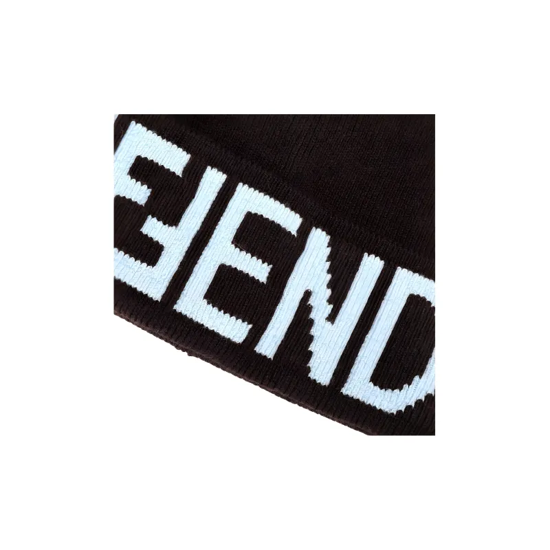 FENDI Logo Intarsia Knitted Beanie-3