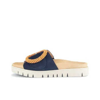 Gabor Abrasion Resistant Slide Slippers Women's Blue
