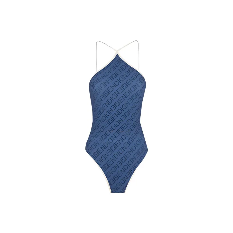 FENDI One piece Swimsuit Women's Blue-1