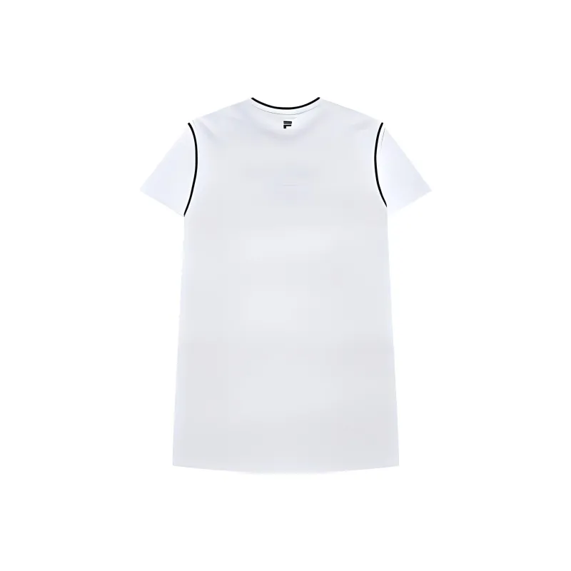 FILA FUSION SS24 Short Sleeved Dresses Women's Standard White-1
