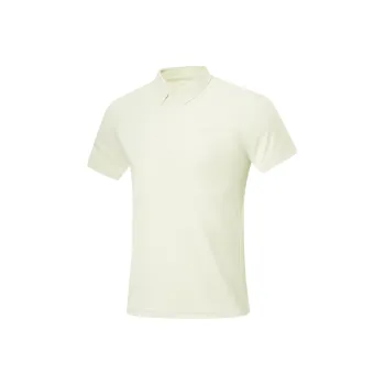 LiNing Fitness Series Polo Shirt Men's Light Tea Brown Green
