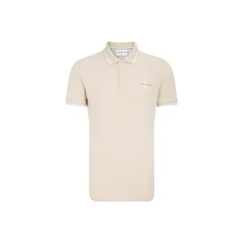 CALVIN KLEIN Polo Shirt Men's Light Dusty Pink