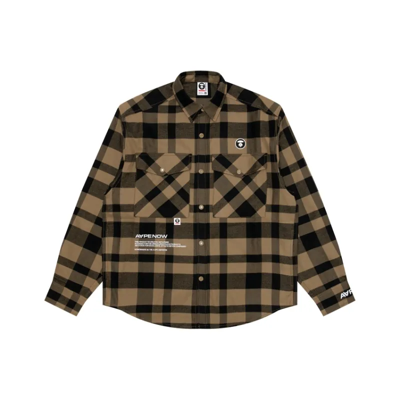 Aape Check pattern Cotton Shirt-0