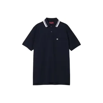 GUCCI Logo Embroidered Short Sleeve Polo Shirt
