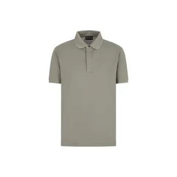EMPORIO ARMANI Polo Shirts Men Gray Green