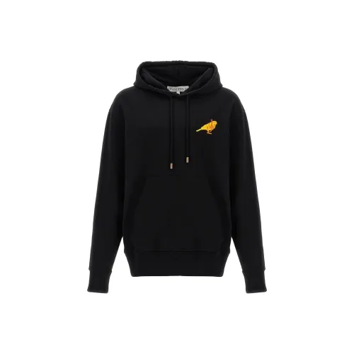 JW Anderson Canary Embroidered Drawstring Hoodie