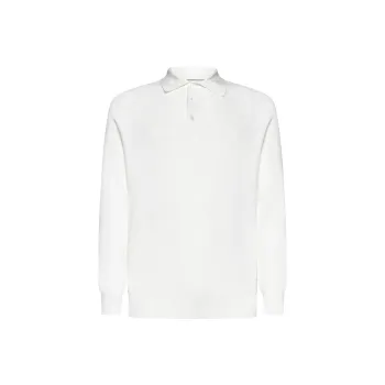 Brunello Cucinelli Long Sleeved Knitted Polo Jumper