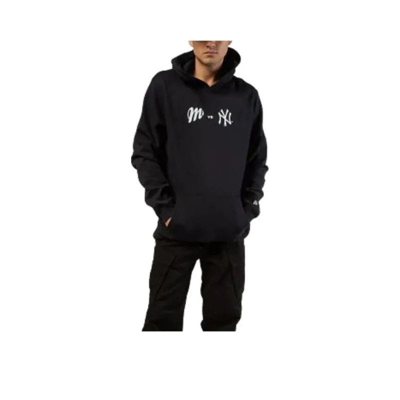 New Era x HONGMODUI X YANGJIDUI LIANMINGKUAN SS24 Sweatshirt Unisex Dark Blue-0